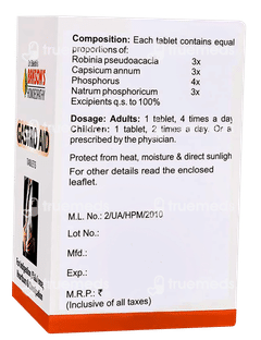 Baksons Gastro Aid Tablet 75