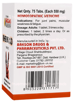 Baksons Rheum Aid Tablet 75