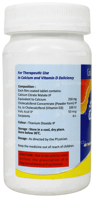 Calciquick Ccd Tablet 40 - Uses, Side Effects, Dosage, Price | Truemeds
