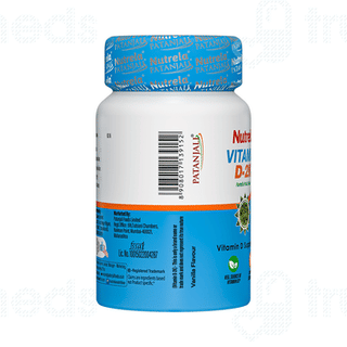 Patanjali Nutrela Vitamin D 2k Vanilla Flavour Chewable Tablet 60