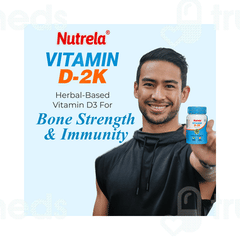 Patanjali Nutrela Vitamin D 2k Vanilla Flavour Chewable Tablet 60