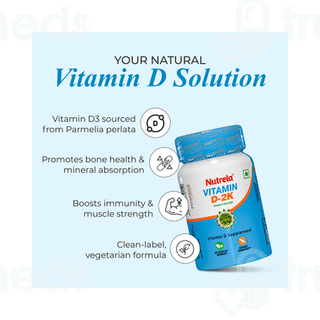 Patanjali Nutrela Vitamin D 2k Vanilla Flavour Chewable Tablet 60
