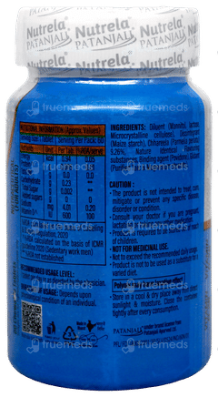 Patanjali Nutrela Vitamin D 2K Vanilla Flavour Chewable Tablet 60