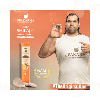 Upakarma Ayurveda Pure Shilajit Orange Effervescent Tablet 20