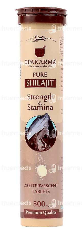 Upakarma Ayurveda Pure Shilajit Effervescent Tablet 20