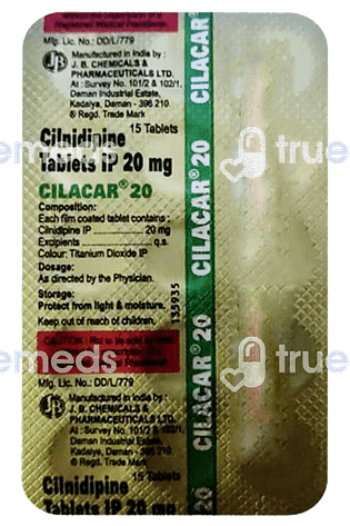 Cilacar 20 Tablet 15