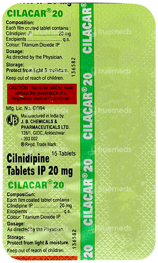 Cilacar 20 Tablet 15