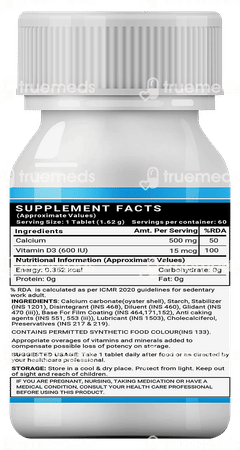 Inlife Calcium Vitamin D3 Tablet 60 Inlife Calcium Vitamin D3 Tablet 60