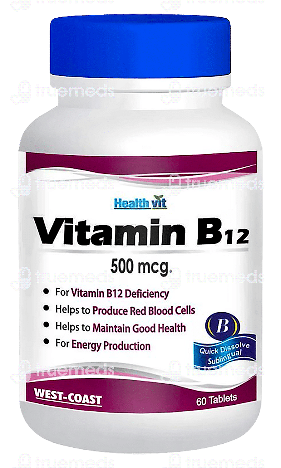 Healthvit Vitamin B12 500 Mcg Tablet 60 Uses Side Effects Dosage Price Truemeds 7288