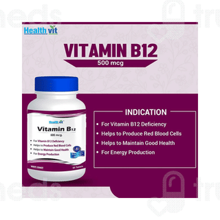 Healthvit Vitamin B12 500 Mcg Tablet 60