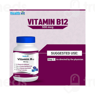 Healthvit Vitamin B12 500 Mcg Tablet 60