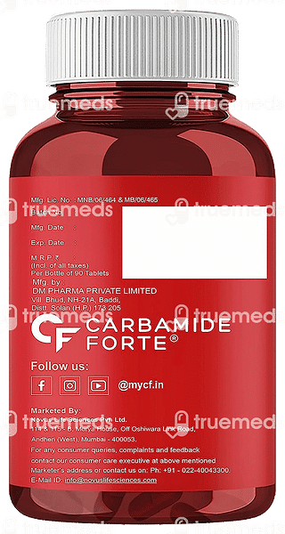 Carbamide Forte Methylcobalamin 1500 MCG Vitamin B12 Tablet 90