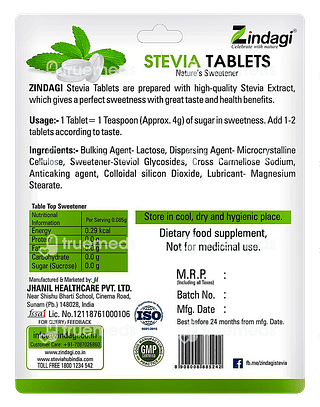 Zindagi Stevia Tablet 100