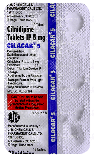 Cilacar 5 Tablet 15