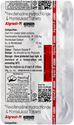 Algreat M 120Mg/10Mg Tablet 10 Algreat M 120Mg/10Mg Tablet 10