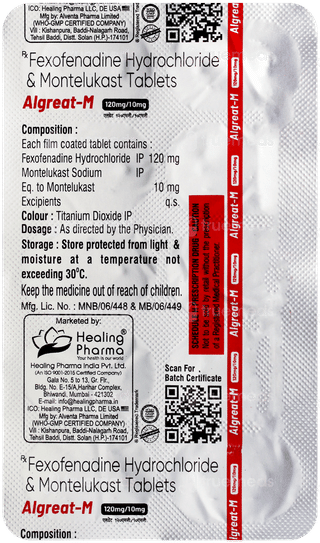 Algreat M 120Mg/10Mg Tablet 10