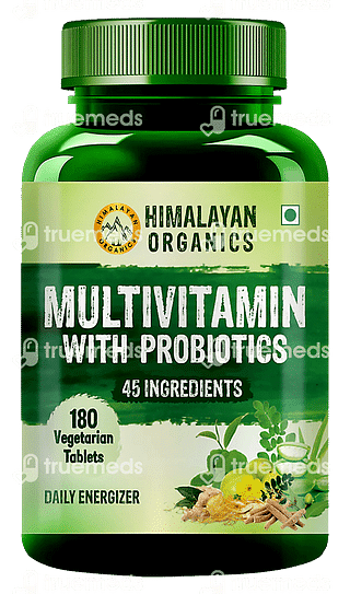 Himalayan Organics Multivitamin With Probiotics Vegetarian Tablet 180