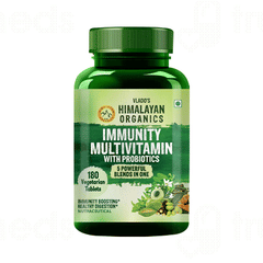 Himalayan Organics Multivitamin With Probiotics Vegetarian Tablet 180