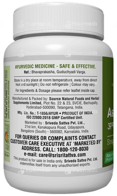Sri Sri Tattva Ashwagandha 500Mg Tablet 60