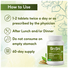 Sri Sri Tattva Ashwagandha 500mg Tablet 60