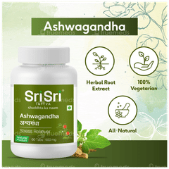 Sri Sri Tattva Ashwagandha 500mg Tablet 60