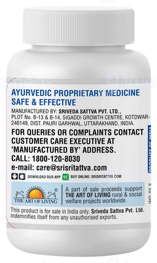 Sri Sri Tattva Shwasa Shuddhi Vati Tablet 60