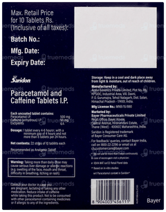 Saridon New Tablet 10