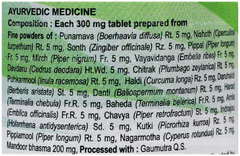 Patanjali Divya Punarnavadi Mandoor Tablet 120