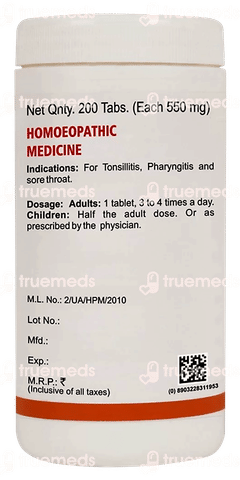Baksons Tonsil Aid Tablet 200