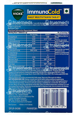 Vicks Immunocold Daily Multivitamin Tablet 10