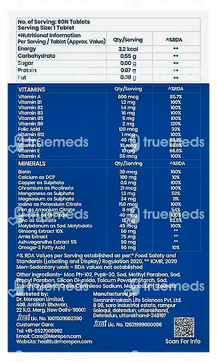 Dr Morepen Multi Vitamin Men Tablet 60