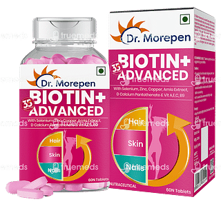 Dr Morepen Biotin+ Advanced Tablet 60