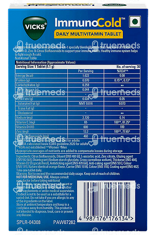 Vicks Immunocold Daily Multivitamin Tablet 30