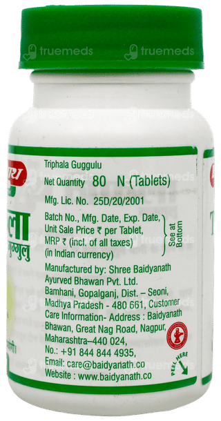 Baidyanath Triphala Guggulu Tablet 80