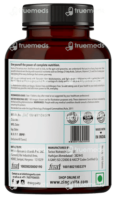 Zingavita Multivitamins For Men Tablet 120