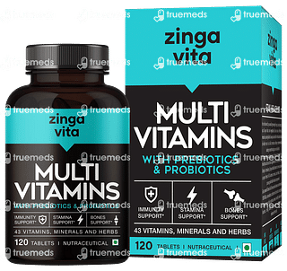 Zingavita Multi Vitamins With Prebiotics And Probiotics Tablet 120