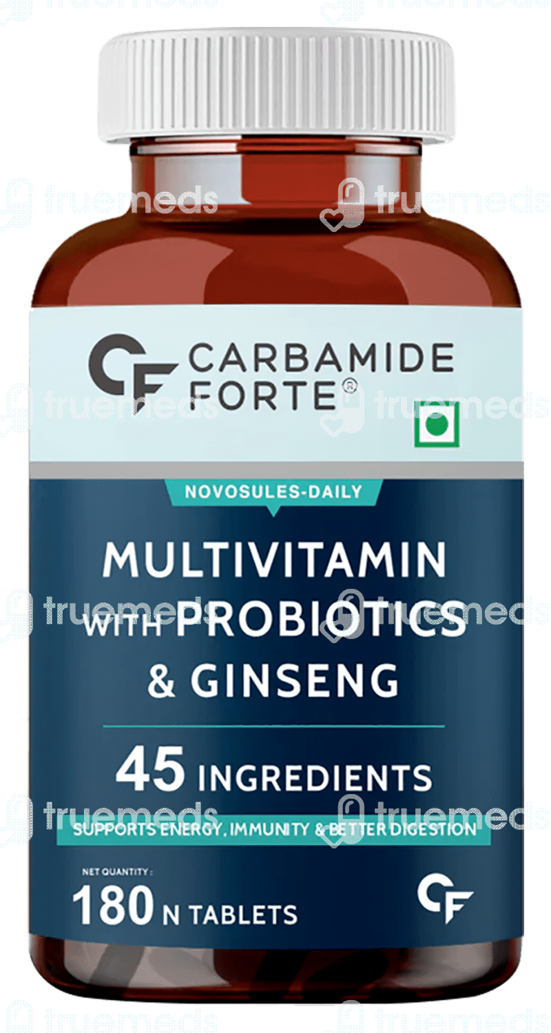 Carbamide Forte Multivitamin With Probiotics Tablet 180 Uses, Side