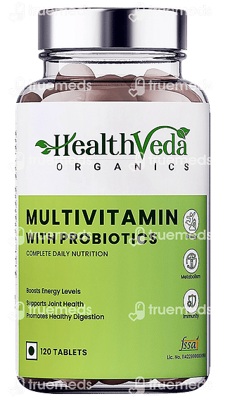 Health Veda Organics Multivitamin With Probiotics Tablet 120