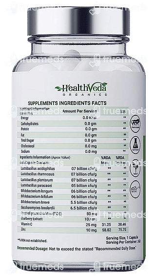 Health Veda Organics Multivitamin With Probiotics Tablet 120