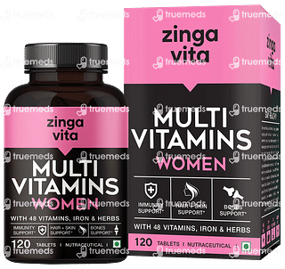 Zingavita Multi Vitamins Women With 48 Vitamins Iron And Herbs Tablet 120