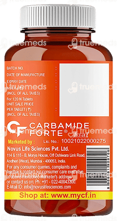 Carbamide Forte Vitamin C From Amla Extract 1000mg + Zinc Tablet 120