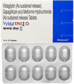 Vylda Dm 100/10/500 Tablet 10