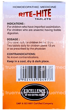 Sbl Rite Hite Tablet 25gm
