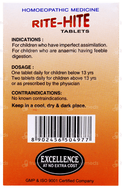 Sbl Rite Hite Tablet 25gm