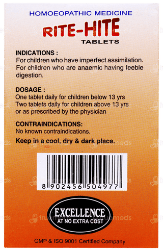 Sbl Rite Hite Tablet 25gm