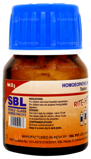 Sbl Rite Hite Tablet 25gm