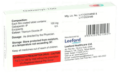 Gabanyl 100 Tablet 10 Gabanyl 100 Tablet 10