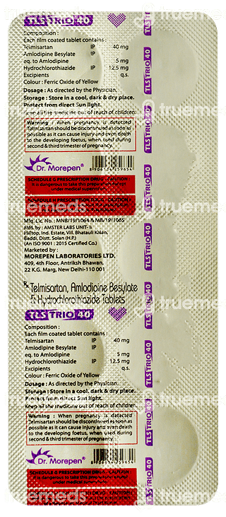 Tls Trio 40 MG Tablet 10