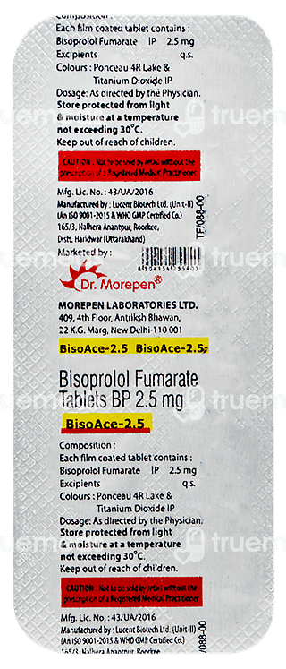 Bisoace 2.5 MG Tablet 10