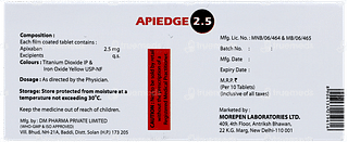 Apiedge 2.5 Tablet 10